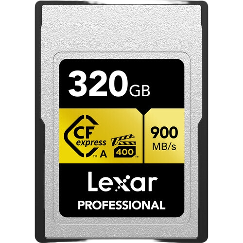 Lexar 320GB Professional CFast Type-A Memory Card Gold